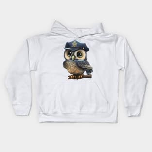 Owl Night Watchman Kids Hoodie